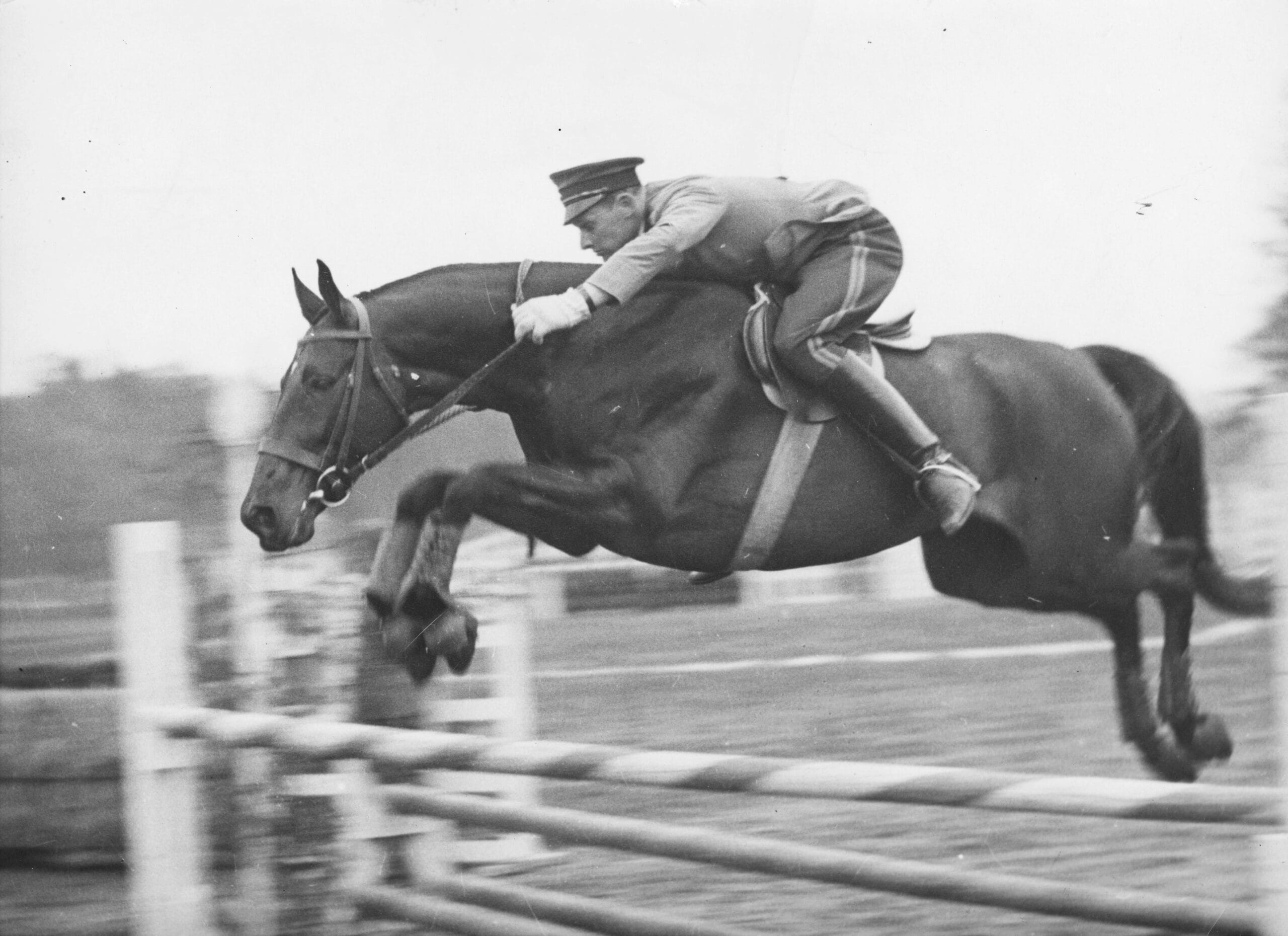 Lars Rönnquist & Istwan, Mannerheimin kilpailu 1936.  Istwan oli kaksi vuotta myöhemmin
ensimmäinen talvisodassa kaatunut sotahevonen.